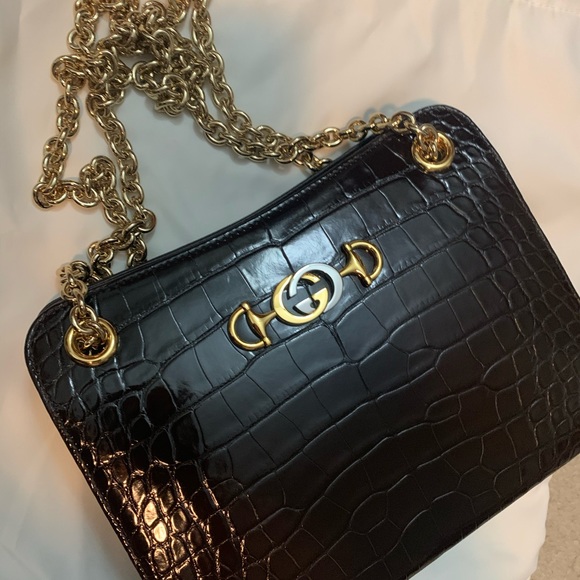 NWOT Gucci Zumi crocodile tote - Picture 5 of 16